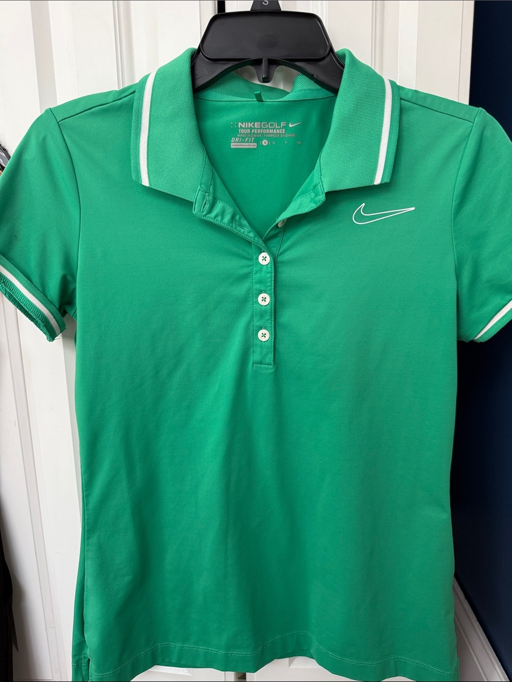 Nike Women’s Green Polo with White Trim